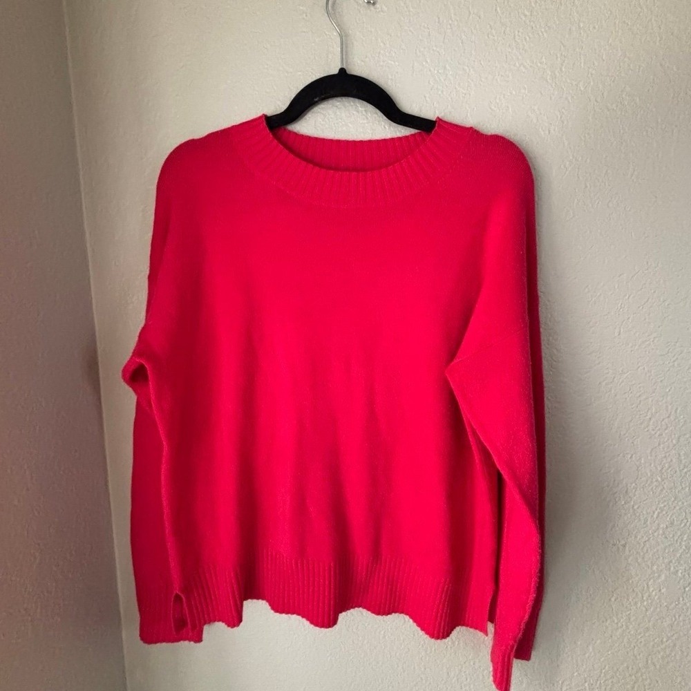 French Connection Bright Red Crewneck Sweater